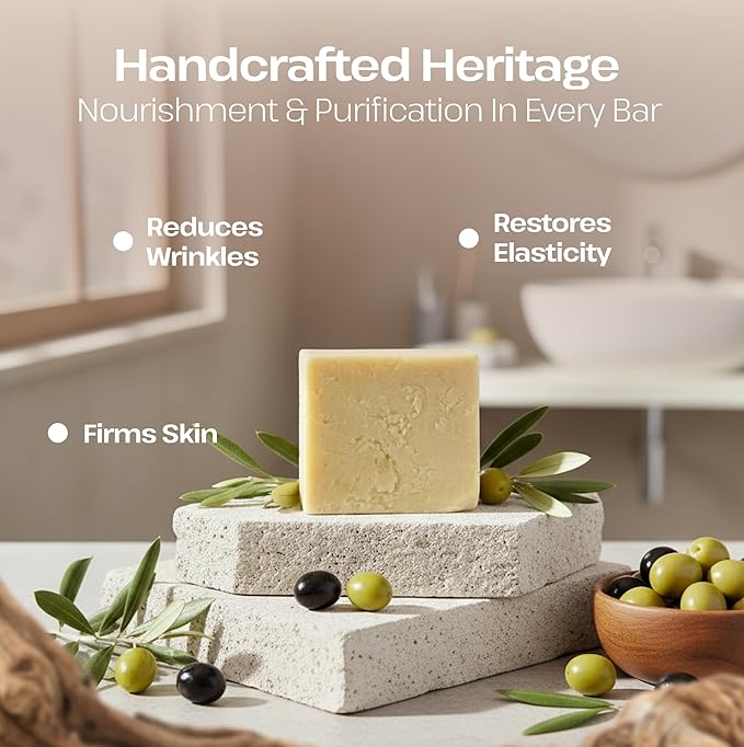 Dr.Ancient Snail Soap Bar, Organic Soap Bars Handcrafted the Traditional Way, Natural Chemical-Free, Vegan, Used for Face Wash, Body Wash, Hand Cleansing and Daily Skin Care, Gentle Cleanser