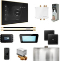 Mr Steam Bliss Max Steam Shower Pkg w/iSteamX Control and Linear Steamhead in Black Polished Brass