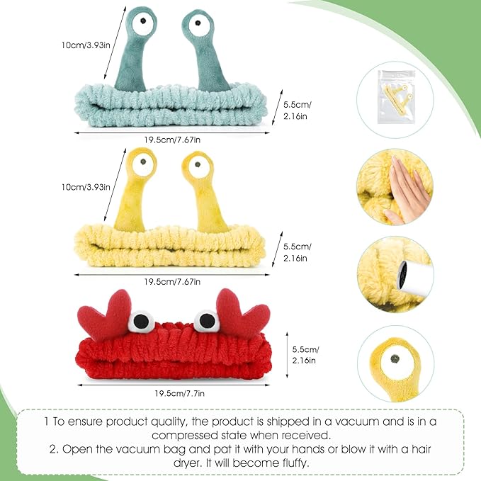 WLLHYF 2 Pack Spa Headband Makeup Brush Set, Bowknot Hair Bands With Silicone Face Mask Brush, Coral Fleece Elastic Headband for Face Washing Shower Sports Makeup Beauty Skincare