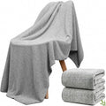 SEISSO 2 Pack Extra Large Bath Towels 63"x35", Bath Sheets for Sensitive Skin 70% Polyester 30% Viscose Fiber from Bamboo, Super Soft, Highly Absorbent & Quick Dry, Oversized Shower Towels