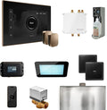 Mr Steam Bliss Max Steam Shower Ctrl Pkg w/iSteamX Control and Steamhead in Black Nouveau Bronze