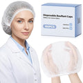 MaopaoBeauty Hair Nets for Food Service Workers -100pcs Disposable Bouffant Caps for Women & Men,Hair Nets for Women Hair Cap Hair Cover for Work -21 inch/White