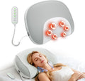 Zenopax Neck Massager for Pain Relief Deep Tissue, Cordless & Rechargeable Neck and Shoulder Massager with Heat,3 Modes & Intensities & Heatings 4D Sleeping Kneading Pillow,Gift for Women Men