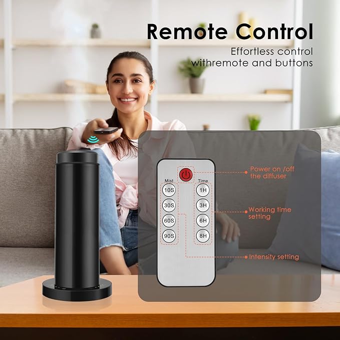 Waterless Scent Essential Oil Diffuser for Hotel,Whole House,Large Room, Office，Home，200ML Large Capacity, Covering 1500 Square feet (L-200ml)