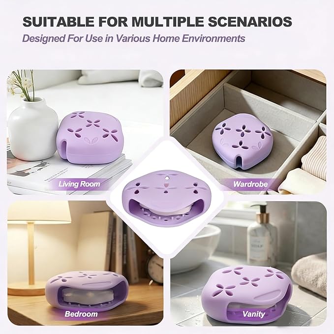 Silicone Shower Steamer Holder with Suction Cup - 3.28" Aromatherapy Steamer Tray for Shower Wall & Floor - Draining Soap Dish & Bath Bomb Hanger for Bathroom, Bedroom & Living Room - Easy Clean