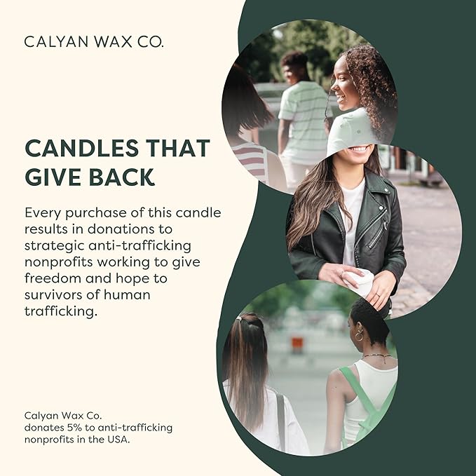 Calyan Wax Co. Lemon & Sage 3 Wick Scented Candle - 43 Hour Burn - Luxury 3 Wick Soy Candles - Soy Wax Candles - Long Lasting Large Glass Jar Candle for Home - 14.9oz