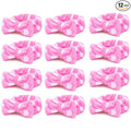 Casoty 12 Pcs Skincare Headbands, Spa Headband for Washing Face, Soft Coral Fleece Headbands for Makeup, Bow Hair Band, Make Up Accessoriesfor Face Washing Shower Skin Care Yoga
