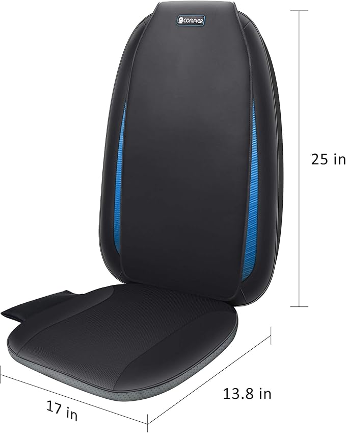COMFIER Shiatsu Back Massager with Heat, Massage Seat Cushion for Home or Office Chair Use