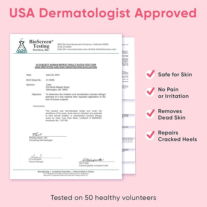 Foot Peel Mask - Foot Mask for Baby Soft Skin - Remove Dead Skin, Dry, Cracked Feet & Callus, Foot Spa, Made with Aloe Vera Extract for Women and Men (2 Pairs) | Strawberry & Aloe