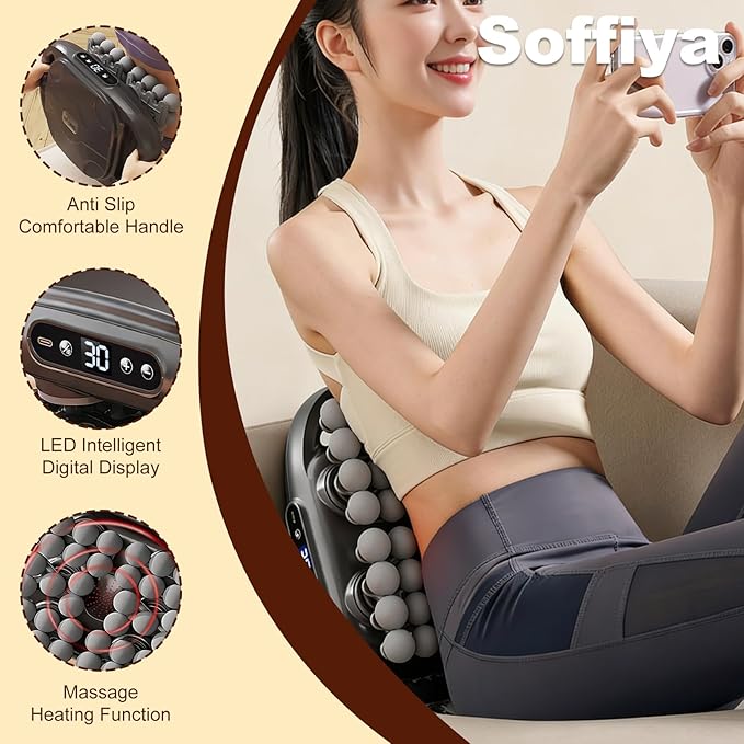 Back Massager for Pain Relief Deep Tissue, 42 Head Massage Gun Deep Tissue with 9 Modes & 9 Levels, Electric Percussion Massager Gun for Pain Relief, Portable for Athletes Muscle Relief