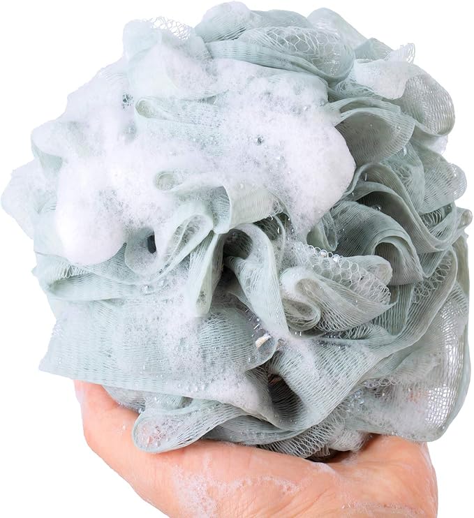 Bath Sponges, Shower Loofah for Body Exfoliation(1 pcs, Linen)