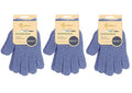 Evridwear Exfoliating Dual Texture Bath Gloves for Shower, Spa, Massage and Body Scrubs, Dead Skin Cell Remover, Gloves with Hanging Loop (3 Pairs Heavy)