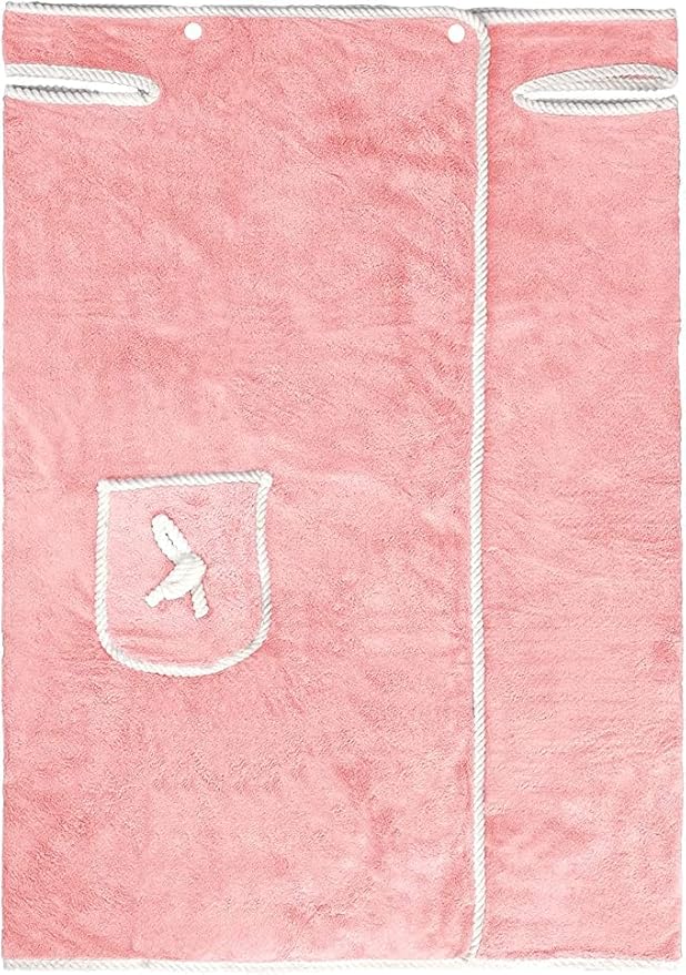 Slim figure wearable bath towel for women,body Wrap Coral Fleece Bathrobes,quick dry bath wraps shower skirt,Dress Beach Towelling Bath Robe,towel poncho,swimming,Spa,Sauna,Cute Pocket Design(Size S)