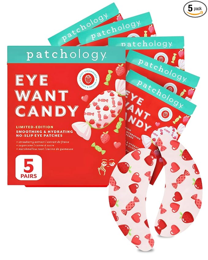 Patchology Eye Want Candy Under Eye Patches for Puffy Eyes, Dark Circles & Wrinkles – Hydrating Eye Masks, Mothers Day Gifts, Gifts for Mom, Self Care for Women