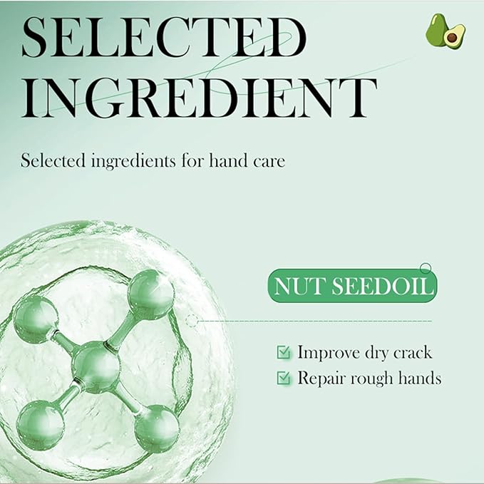 Disposable Avocado Hand Cream for Dry Cracked Hands,Travel Size Mini Hand Lotion - Easy to Carry Moisturizing Mini Hand Cream with Natural Avocado Fragrance, Christmas Gifts for Women (20 Packs,4ml)