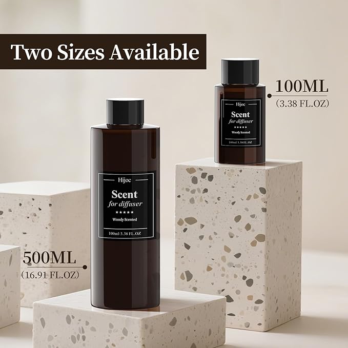 Woody Scent for Waterless Diffuser Long Lasting Fragrance Oils Luxury Essential Oil for Hotel Home Decor,100ml(3.4fl oz)