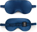 TAFTS Silk Sleep Mask - 22mm 100% Pure Mulberry 6A Silk & Blindfold, Soft Eye Masks, Lightweight, for Travel, Napping, Camping (Navy Blue)
