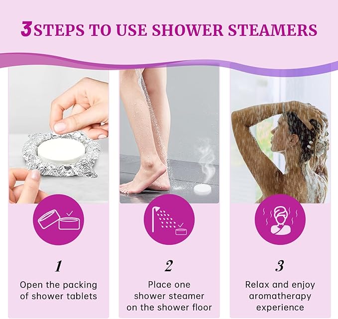 18-Pack Shower Steamers Aromatherapy, Self Care Gifts for Women, 6 Scented Organic Shower Bombs with Natural Essential Oils Relaxation Home SPA, Mother's Day Spa, Teacher, Nurse Gifts for Appreciation