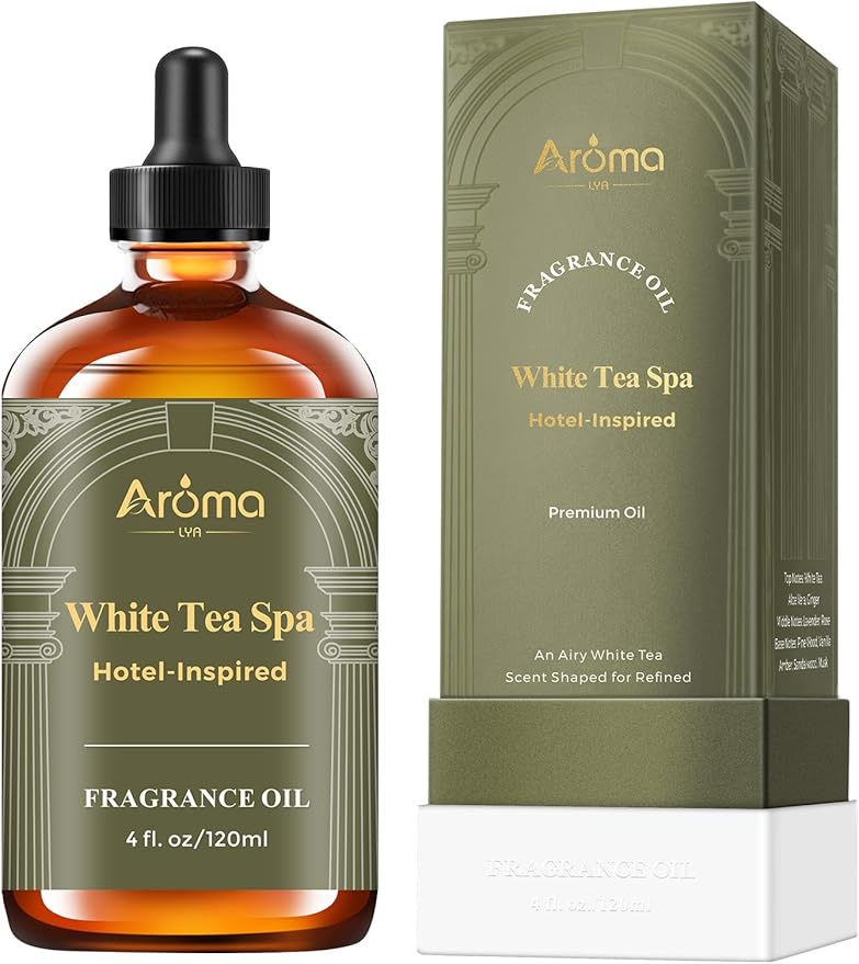 White Tea Spa — A Hotel-Inspired Diffuser Oil, Hotel Diffuser Oil for Diffuser for Home Fragrance Oil for Ultrasonic and Waterless Diffusers and Crafting