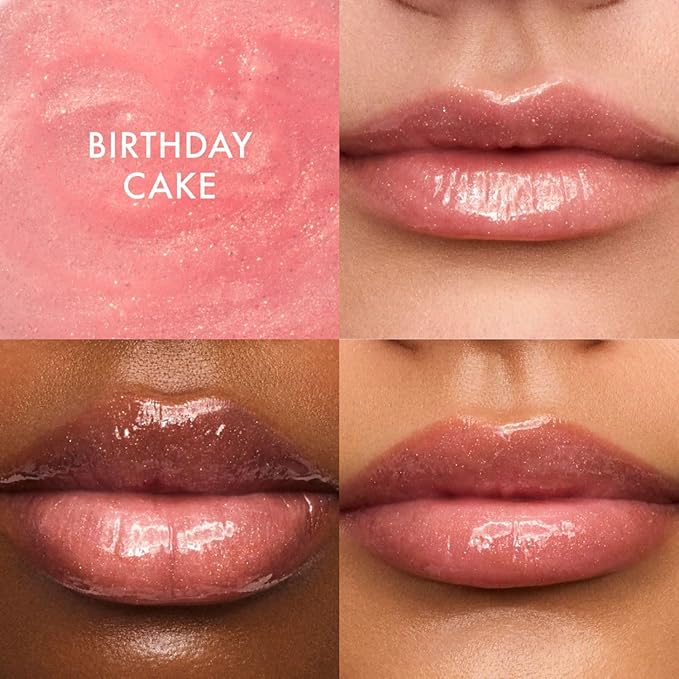 Summer Fridays Lip Butter Balm Sweet Pink Duo - Conditioning Tinted Lip Balm + Overnight Mask for Instant Shine + Color - With Hydrating Shea Butter - Strawberry Soft Serve + Birthday Cake (2 Count)
