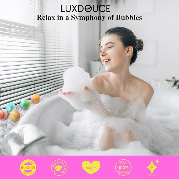 48 Pack Bath Bombs Gift Set – Aromatic Bubble Bombs with 18 Scents, SPA Relaxing & Skin Nourishing, Ideal Self-Care Gifts for Women, Wife, Grandma, or Daughter on Birthdays or Summer Occasions