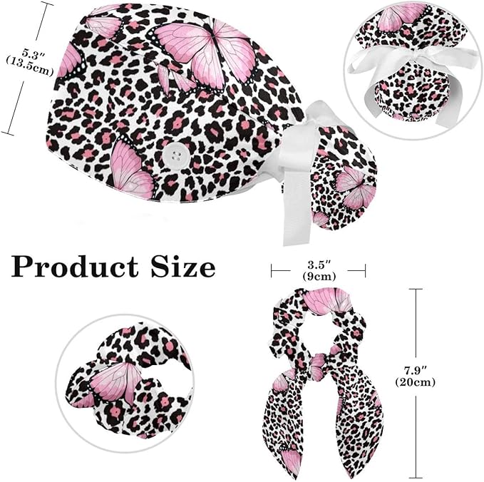 Women's Working Caps with Scrunchies Tarot Pattern Background Lace-Up Hat Unisex Hair Covers One Size