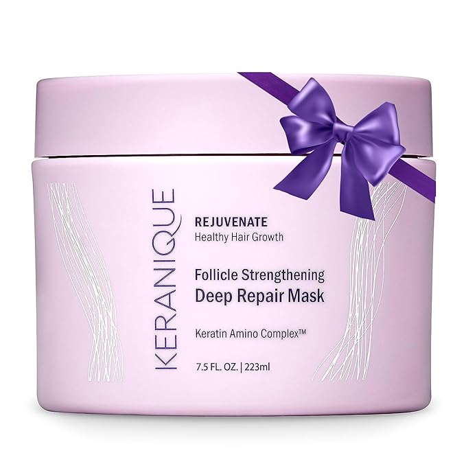 Keranique Hair Mask for Dry, Damaged & Thinning Hair – Deep Repair & Hydration with Keratin Protein & Ceramides – Strengthens, Volumizes & Supports Healthy Hair Growth – Keratin Amino Complex™ | Hair Mask for Dry, Damaged Hair, Thinning Hair, Deep Repa...
