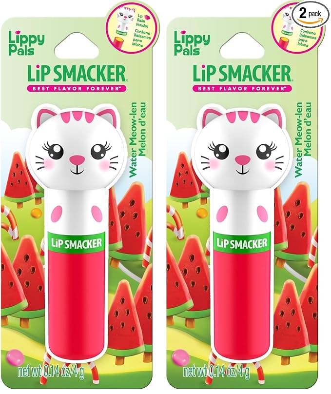 Lip Smacker Lip Balm, Kitten Water-Meow-Lon, 0.14 Ounce (80844) (Pack of 2)