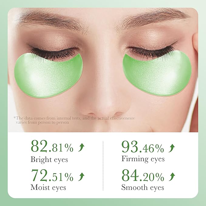 Aloe Vera Under Eye Masks, 60 PCS, Eye Bags, Puffy Eyes and Dark Circles Treatments, Reduce Wrinkles & Fine Lines Undereye Patches, Smooth, Firming, Moisturizing Eye Skin for Men&women Gift