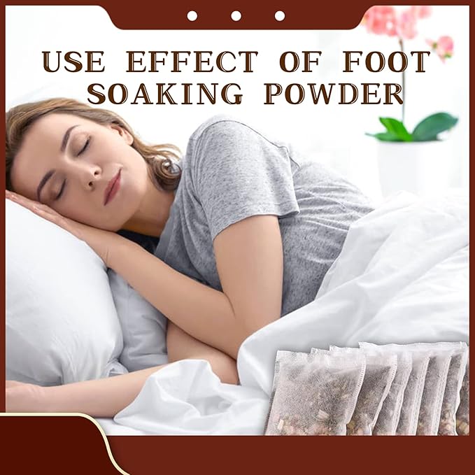 30 Pack Ginger & Mugwort Herbal Foot Soak Spa Set - 900g Natural Plant Blend with Safflower & Angelica Root, Relaxing Aromatherapy Bath for Home Wellness 泡脚包 使用泡脚桶