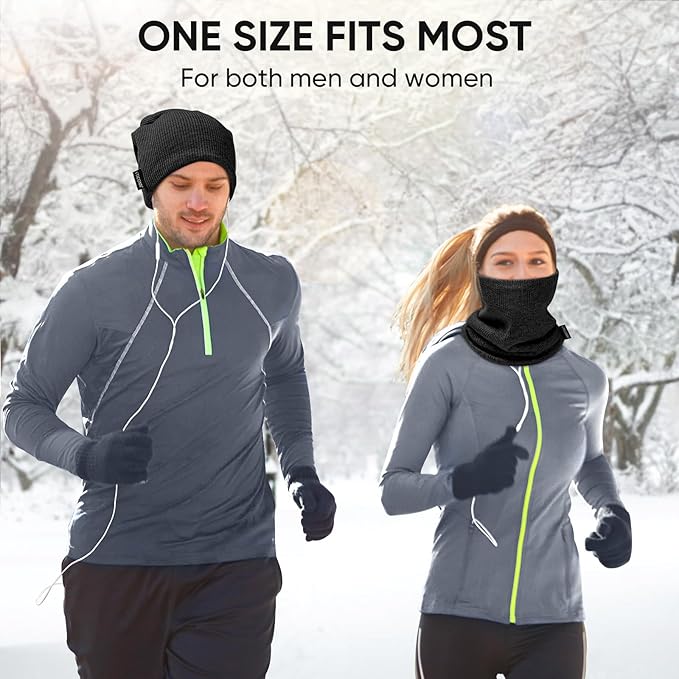 TICONN Neck Gaiter Face Cover Scarf, Neck Warmer Breathable Sun & Wind-proof for Skiing Fishing Hiking Cycling