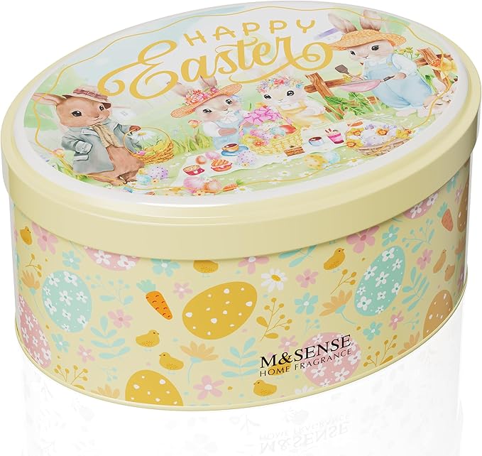 M&SENSE 2 Wick Soy Berry Candles, Oval Jenny Can Spring Candle 12oz,Dual-Wick Sweet Vanilla Scented Soy Wax, Blue Berry Natural Birthday Candles for Kids,Monthers Day Gift,Easter Decor