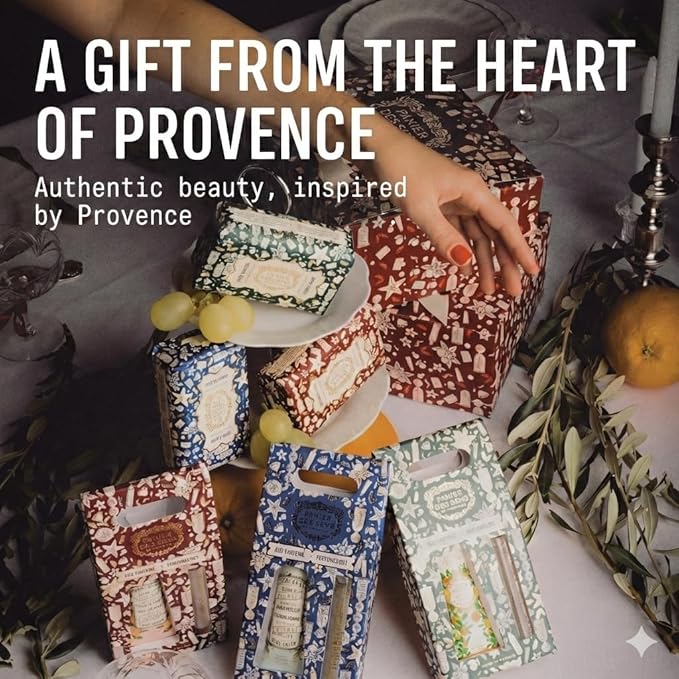 Panier des Sens - Mother’s Day Gift Set - Provence Citrus Hand Cream & Roll-On Eau de Toilette - 95% Natural Ingredients - Vegan - Made in France - Self-Care Gift for Mom - 1.7 Fl Oz + 0.3 Fl Oz