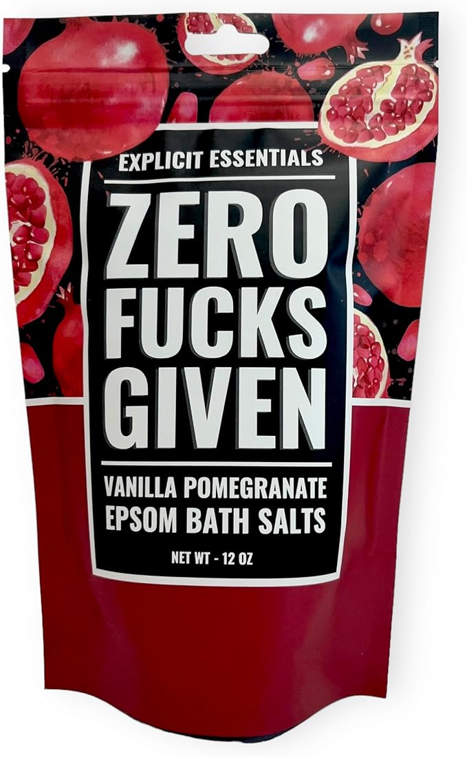 Explicit Essentials Vanilla Pomegranate Epsom Bath Salts, 12 oz