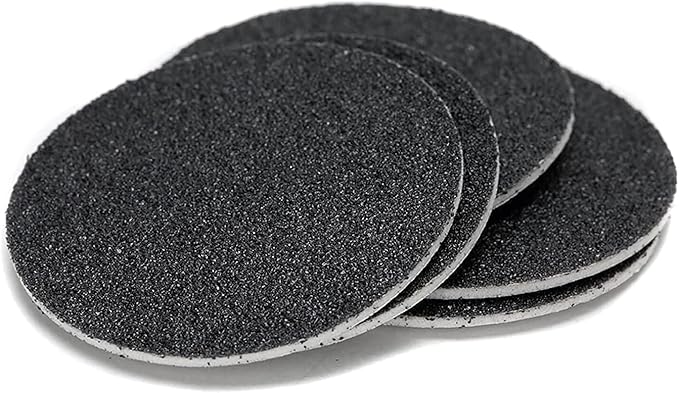 60pcs Replaceable Sandpaper Refill Discs for Electric Foot File Callus Remover Hard Dry Dead Skin Removal (Medium 100 Grit)