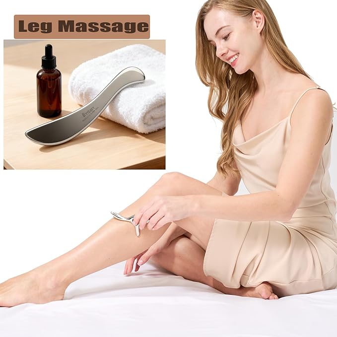BYYDDIY Women's Facial Lifting and Body Massage Tool, Gua Sha Trigger Point Massage Tool - Thumb Protector, Deep Tissue Massage, Muscle Scraper Tool (s.T)