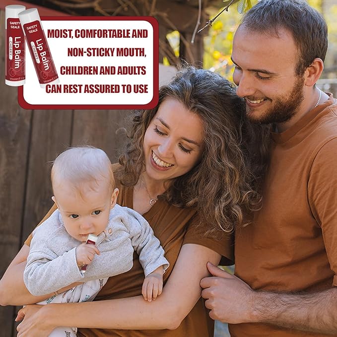 40 Pack Natural Lip Balm Bulk with Vitamin E and Coconut Oil - Moisturizing Dry Cracked Lips, Mini Chap Stick Gifts for Kids Women Men- 10 Flavors, Valentine's Gifts