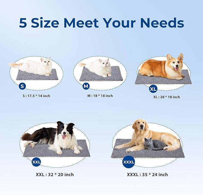 ZOMISIA Large Dog Heating Pad 32x20 Inch - 11 Adjustable Temperature and 25 Timer Options, Heated Dog Bed Indoor Waterproof with Chew-Resistant Cord for Large Dogs