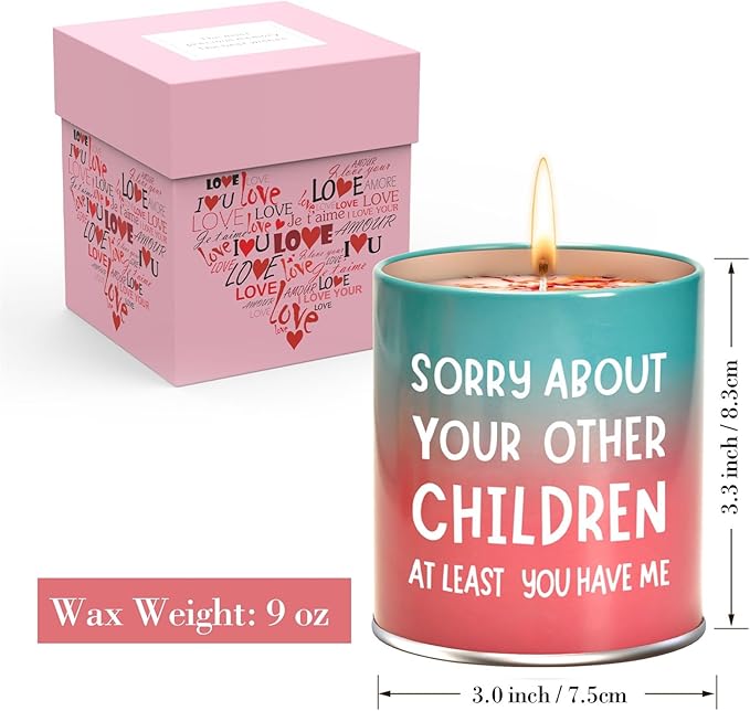 Mothers Day Gifts for Mom from Daughter Son Kids: Birthday Christmas Gifts for Mom,Funny Gift Ideas,Stocking Stuffers Galentines Day Anniversary Presents,9oz Scented Candles