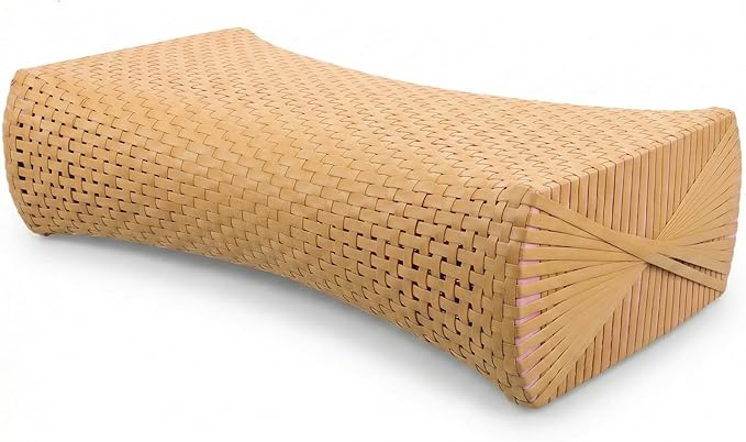 iplusmile Simulated Rattan Sauna Pillow - Ergonomic Sauna Neck Rest Pillow - Contour Bed Pillow Sauna Accessories for Relaxing Home Gym Saunas Rooms