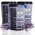 Coach Soak Recovery Bath Soak - Alternative to Epsom Salt Bath Soak - Fast-Absorbing Pure Magnesium Flakes & Dead Sea Salt with 21 Minerals, Bath Salts & Essential Oils - 9 lb, Calming Lavender