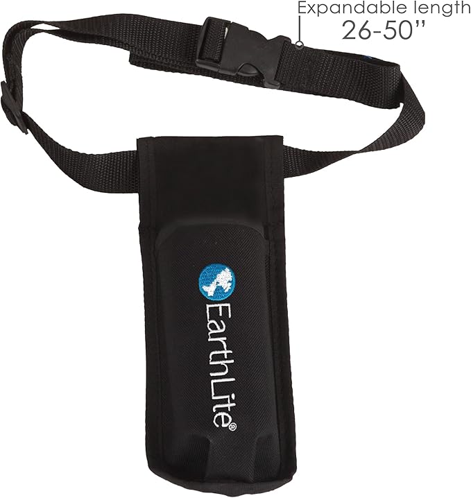 EarthLite Massage Bottle Holster Single Kit - Incl. 1 Bottle, Heavy Duty Strap, Adjustable for Massage Oil & Massage Lotion (1x 8oz)