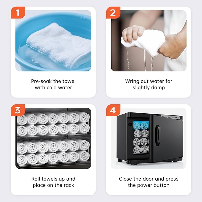 Hot Towel Warmer for Spa,2-in-1 Thermostatic Towel Heater,23L Large Capacity with Quick and All-Round Heating for Facial SPA,Beauty Salon,Esthetician and Bathroom Black
