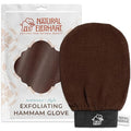 Natural Elephant Exfoliating Hammam Glove | Authentic Moroccan Kessa Body Scrub Mitt for Spa-Quality Skin Renewal (Chocolate Brown Single)