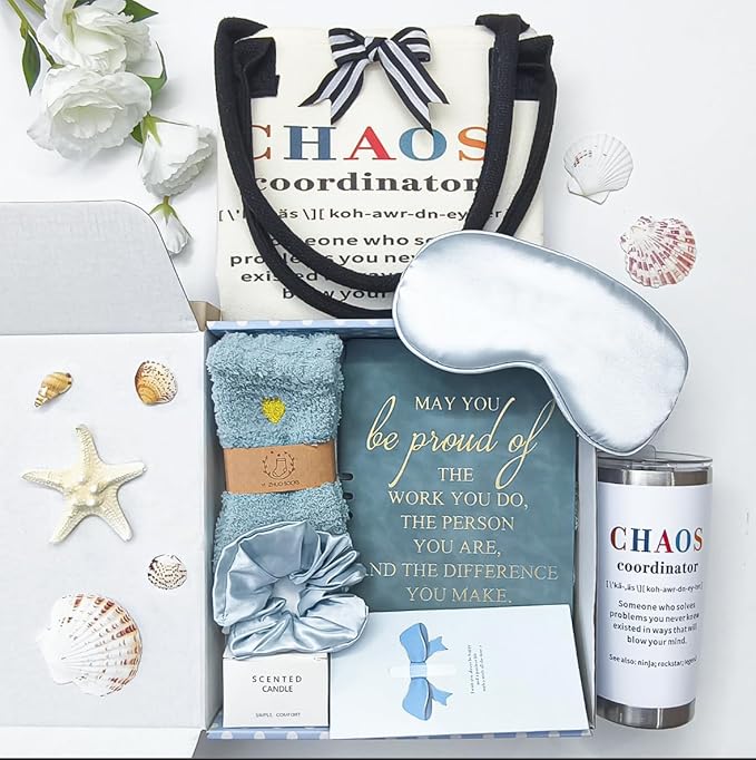 Thank You Gifts for Women, Teacher Appreciation Gifts, Birthday Gift Basket, Employee Appreciation Gift for Friends Women Teachers Coworkers Mom Her Boss Nurse Christmas Gift set with Canvas Tote Bag