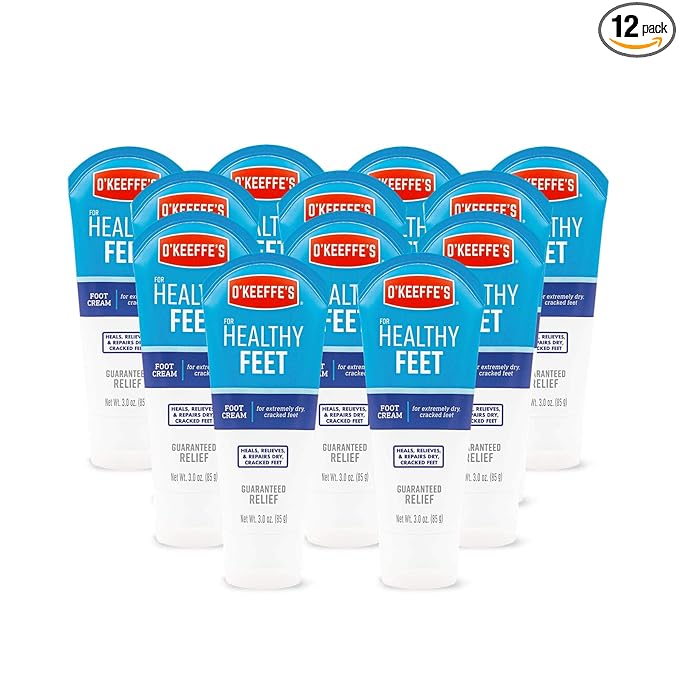 O'Keeffe's K0280004-12 Healthy Feet Foot Cream Tube (12 Pack), 3 oz