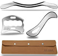 Muscle Scraper Tool Set, Stainless Steel IASTM Kit, Scraping Massage Tools for Physical Therapy, 3 Piece for Fascia Release