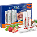 Dmsky Lip Therapy Lip Balm Stick,10 Natural Berry Flavor Healing Hydrating Chapstick Bulk for Chapped Lips Severe,Dry Lips,0.15 OZ