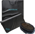 HigherDOSE Infrared Sauna Blanket and Supercharge Copper Body Brush - Personal Sauna to Relax & Detox at Home - Lymphatic Drainage Brush to Reduce Cellulite & Soften Skin (2 Pcs)