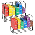 2 PCS Hair Color Organizer for Salon Storage Rack Wall Mounted Hair Color Racks for Salon Cabinet Hairs Dye Tube Storage Display Rack for Stylists Spa Beauty Home